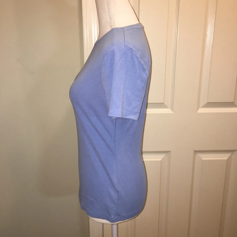 NINE WEST Ribbed Tee